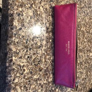 Michael Kors leather pencil pouch